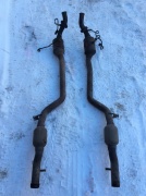 Приемная трубка глушителя правая с датчиками кислорода 