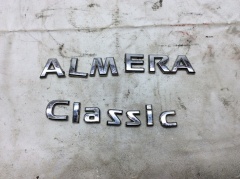 Надпись на крышку багажника Almera Classic  