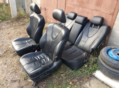 Кожаный салон черный комплект сидений Тойота Камри ХВ40 В40 2006-2011 