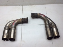 Насадки на глушитель раздвоенные пара 2шт диам 63мм 