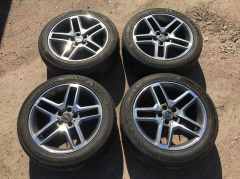 Диски R18 Mercedes W221 5x112 8J ET? 4шт с резиной 